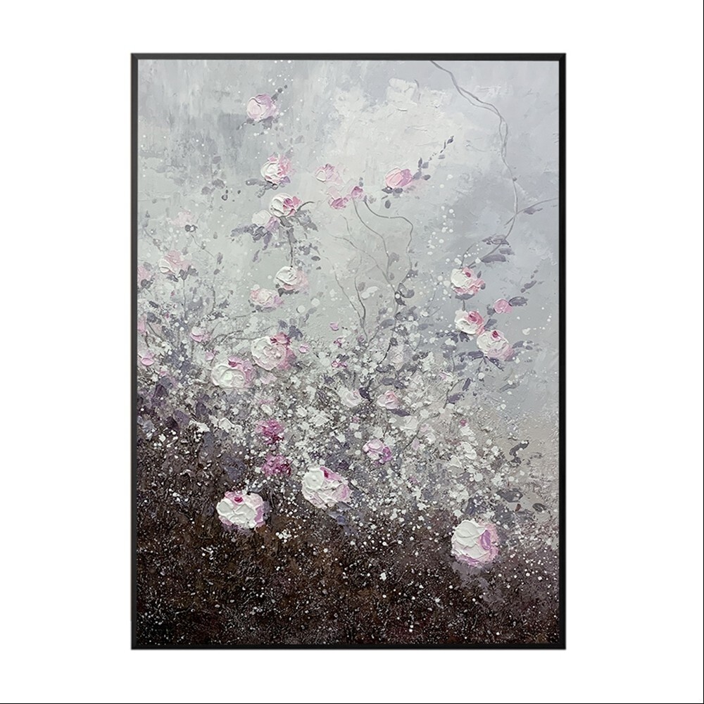 Abstract Flower Oil Painting Abstract Handmade Canvas Decorative Mural Unframe