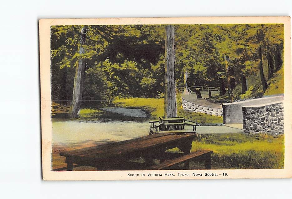Postcard Scene in Victoria Park Truro Nova Scotia Canada