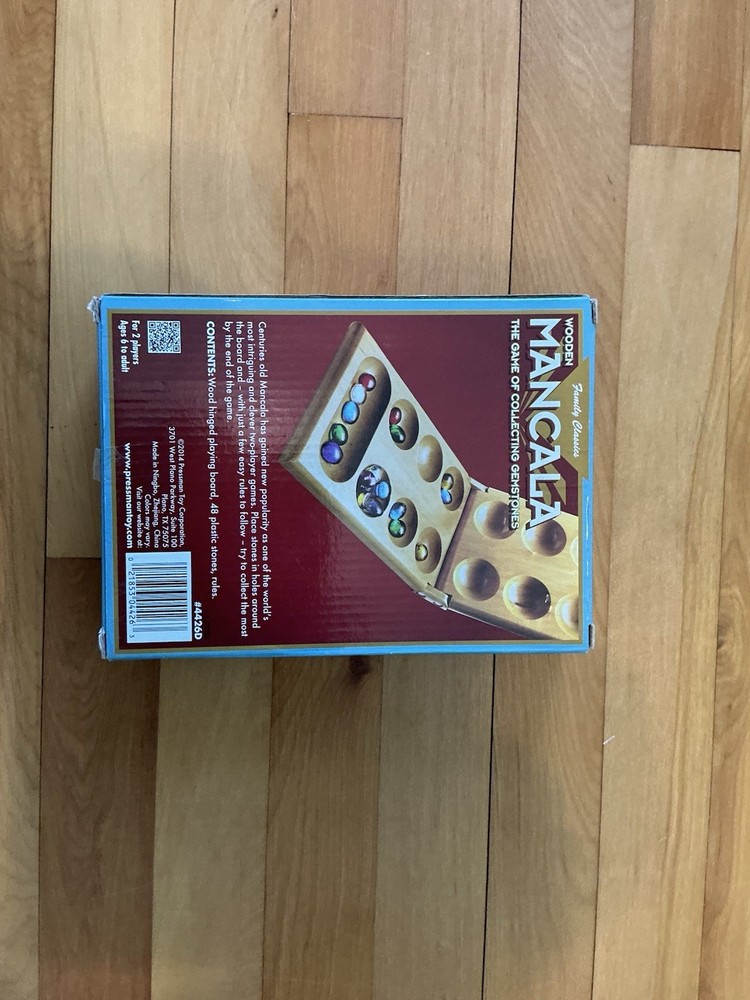 Mancala Wooden Family Classics by Pressman - 2022 Edition - Open Box