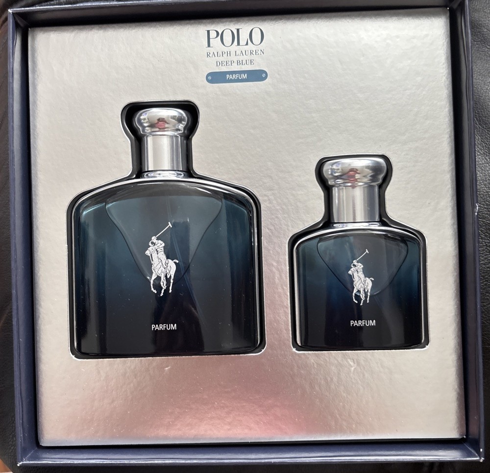 Ralph Lauren Polo Blue Parfum 2-Pcs Set  For Men  Deep Blue 4.2 FL. 1.36 Fl Oz