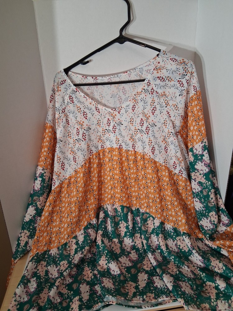 Boho Top 2x Multicolored long Sleeve Hippy