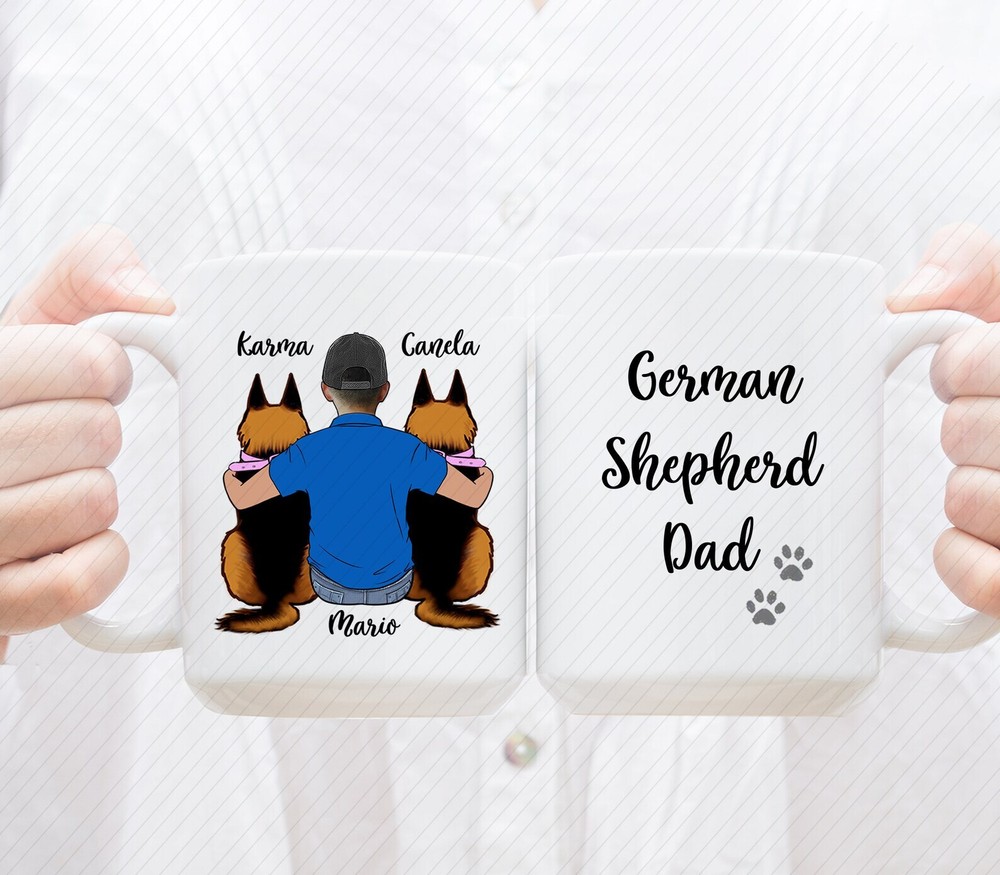 Custom German Shepherd Mug German Shepherd Dad Mug German Shepherd Mom Mug