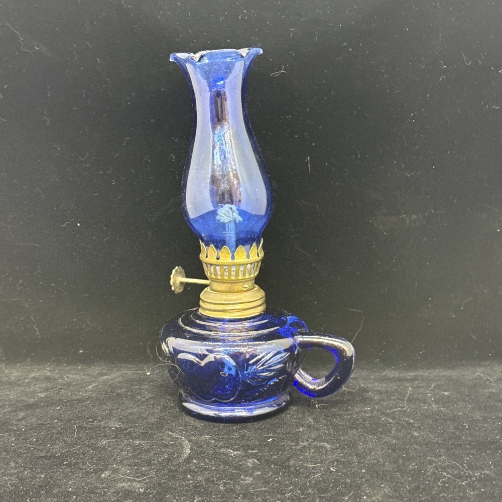 VINTAGE Cobalt BLUE Glass 8