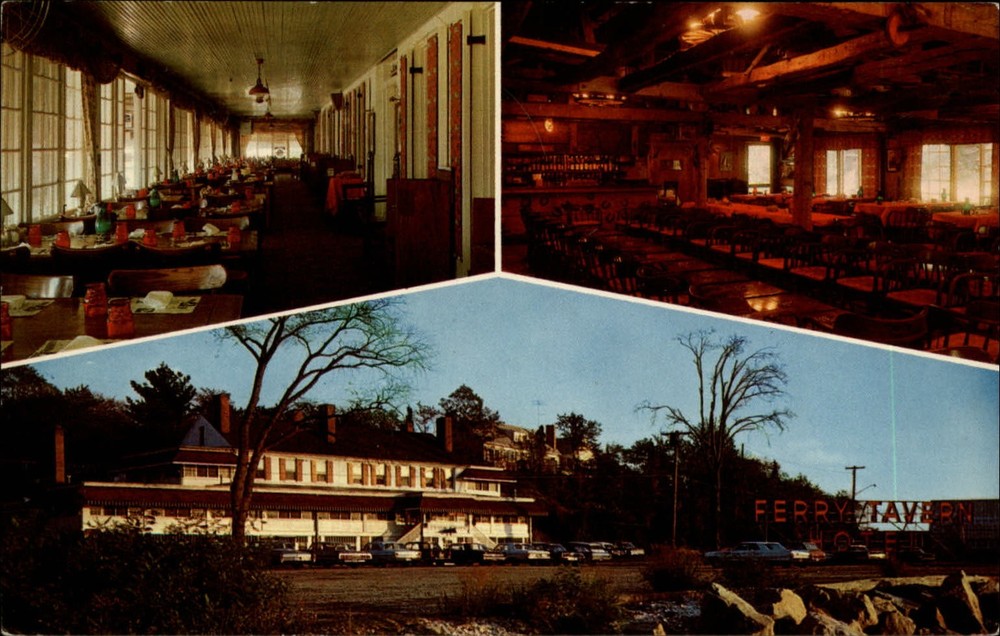 Ferry Tavern Hotel Old Lyme Connecticut vintage postcard a286