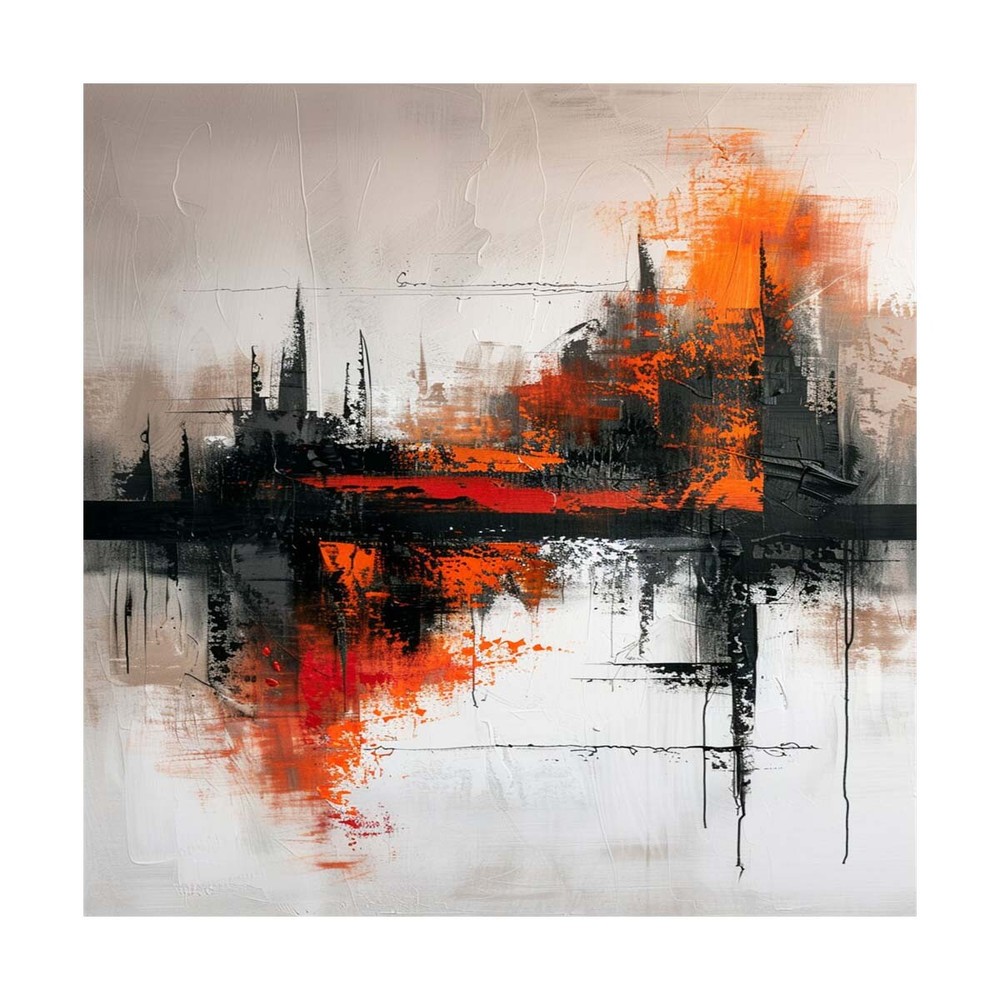 Abstract oil Painting on Canvas Art Hand Painted black Thick Texture Home Decor