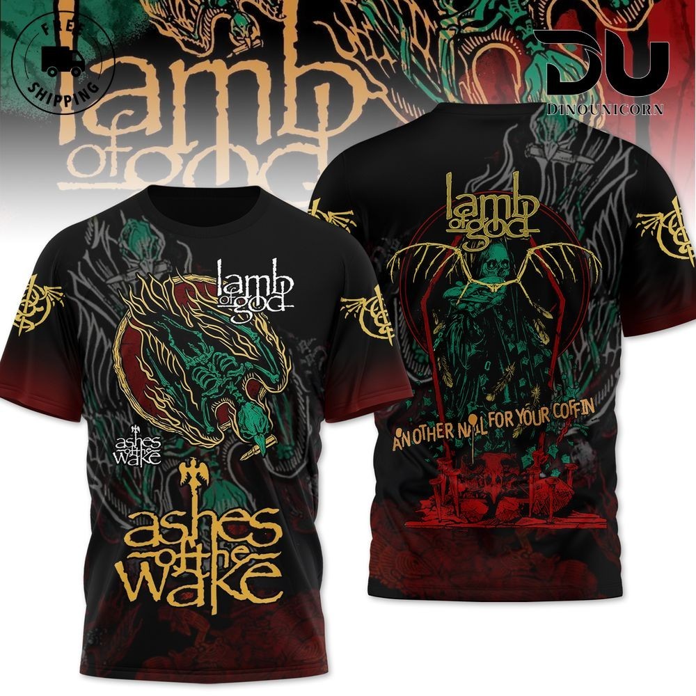 merry Xmas Lamb Of God Ashes Of The Wake 3D T-Shirt