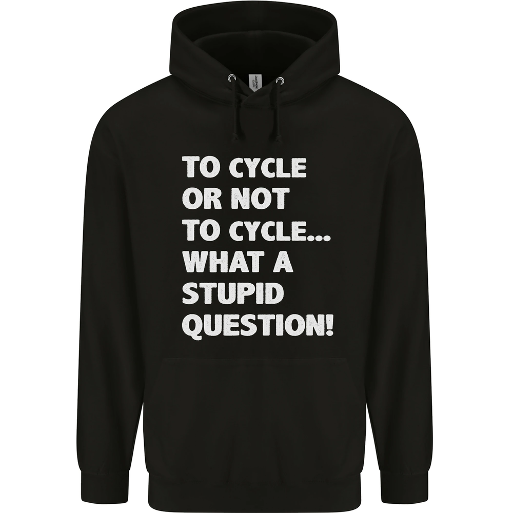 Cycling To Cycle Funny Cyclist Bicycle Bike Mens 80% Cotton Hoodie