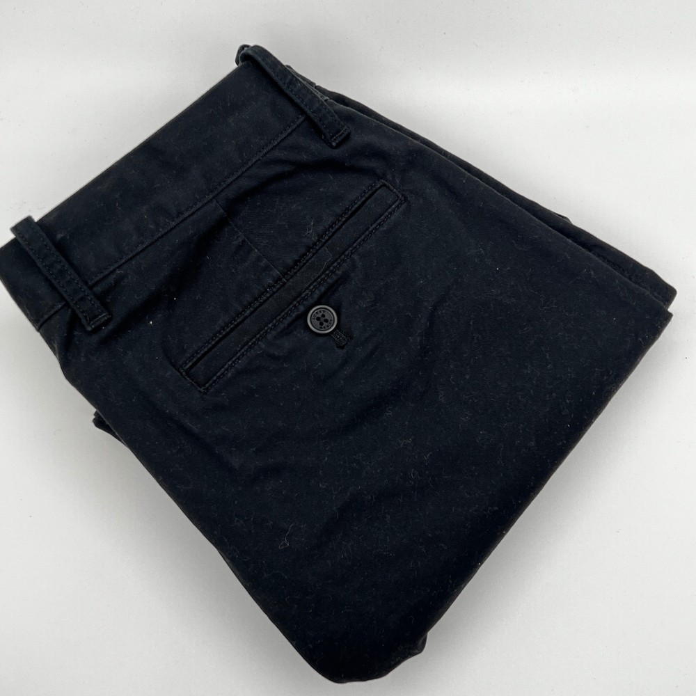 J.Crew Flex Chino Pants Mens 29x30 Black Excellent Stretch Cotton Trousers