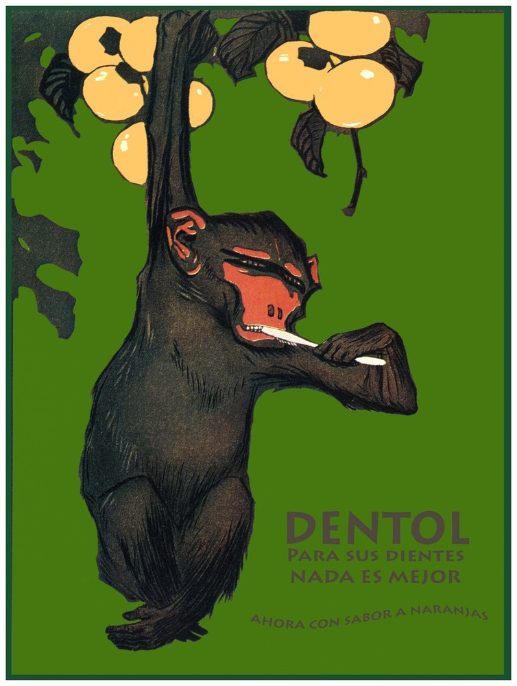 Decor Poster. Fine Graphic Art Design. Dentol para sus dientes nada mejor. 2715