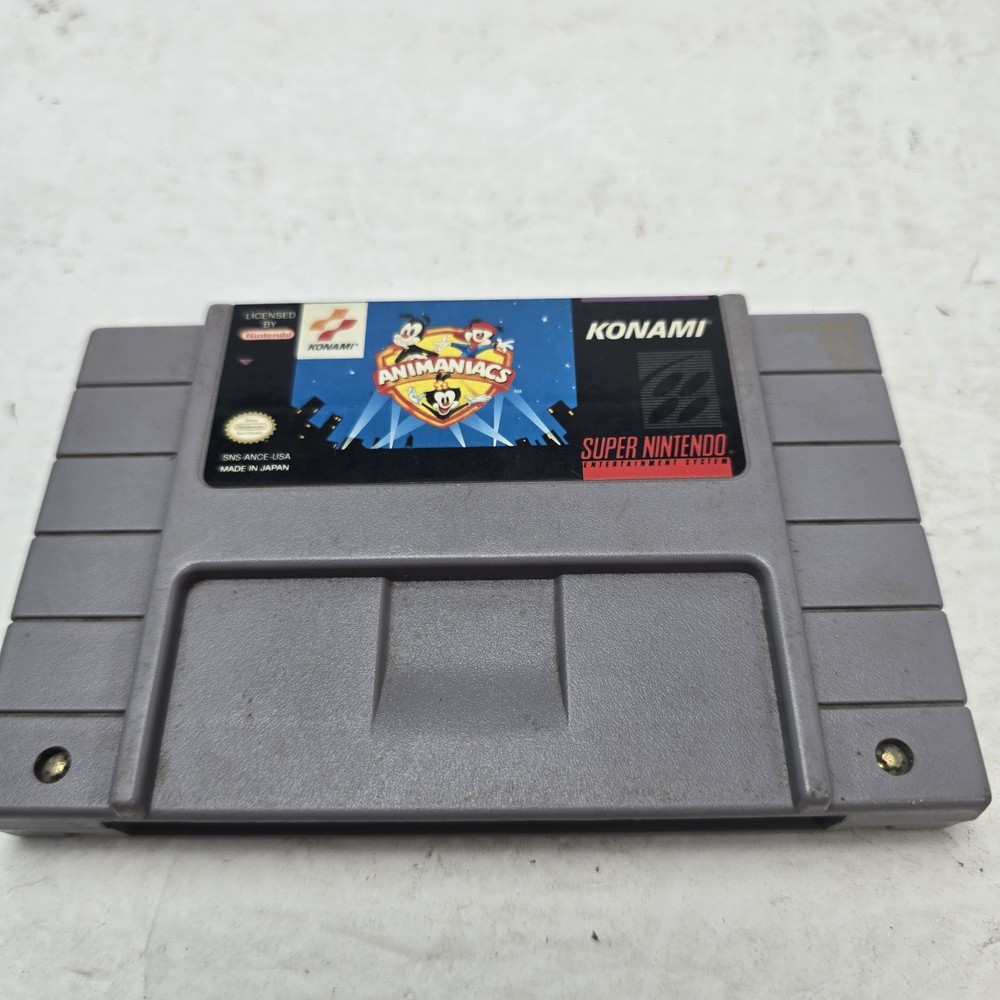Animaniacs (Super Nintendo SNES, 1994) Authentic Konami Cartridge Only Tested