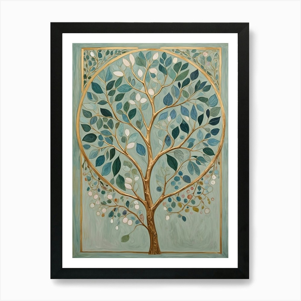 Dreamy Tree Art Print Framed Canvas Wall Decor Picture  