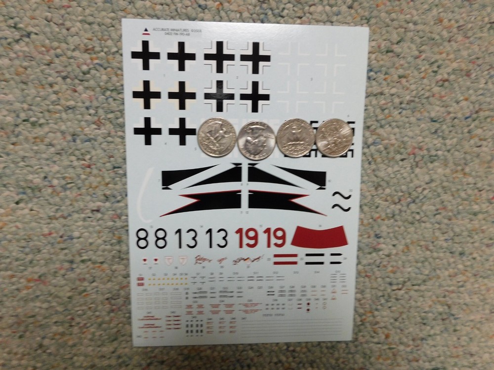 Accurate Miniatures decals 1/72 #0402 Focke Wulf Fw 190-A8  L135-image