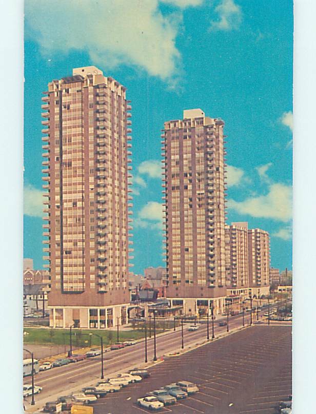 Pre-1980 APARTMENT BUILDING SCENE Indianapolis Indiana IN m/09 AE2739