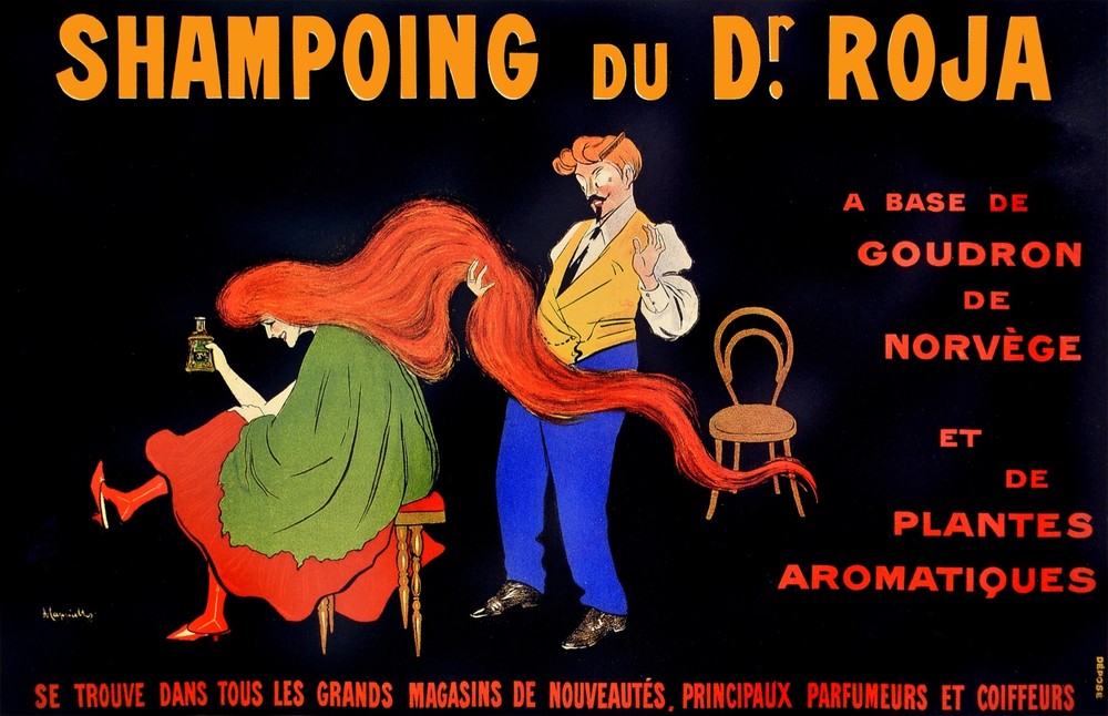 Shampoing du Dr. Roja Ad Decorative Poster. Home Graphic Art Design 3930