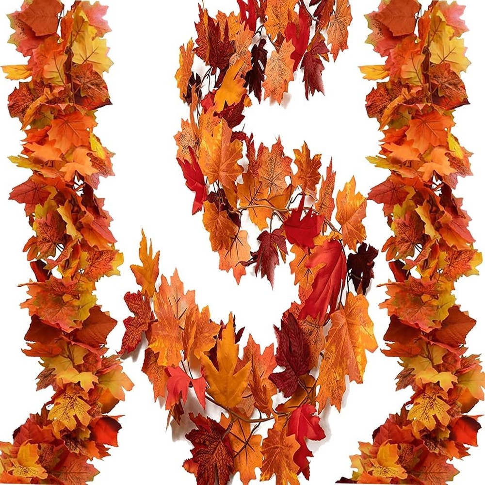 Fall Garland Decor for Thanksgiving Indoor Home Decor 3 Pack  