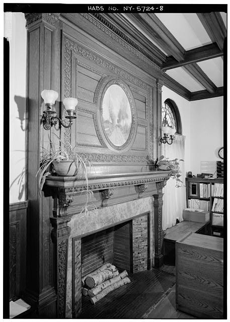 8. Detail Of Fireplace On South Wall Of Southeast Room On First Floor. - C. R.