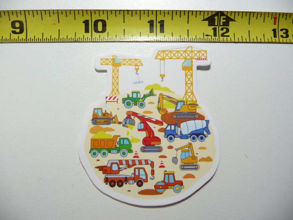 Heavy Equipment Construction Site Decal Sticker for Trucks & Machinery