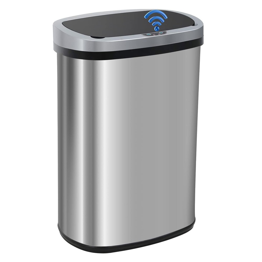 Garbage Can 13 Gallon 50 Liter Kitchen Trash Can for Bathroom Bedroom Home Of...