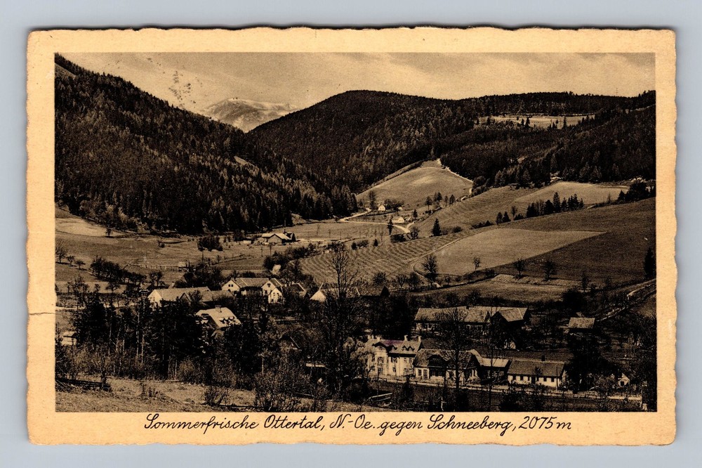 Austria- Ottertal Summer In Otter Valley Old Postal Card View Vintage Postcard