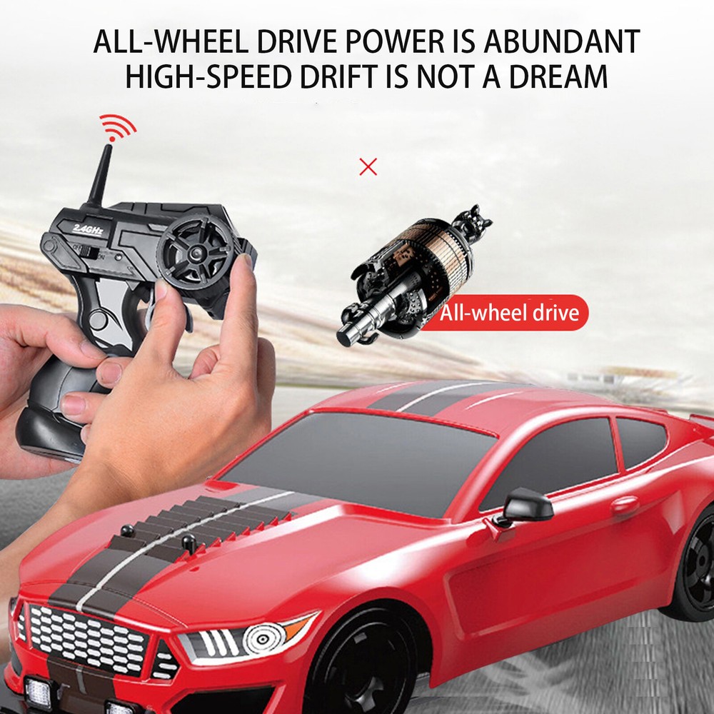 Super GT Drift Car Remote Control Sport Racing Vehicle 1/16 4WD RTR RC Car Toys