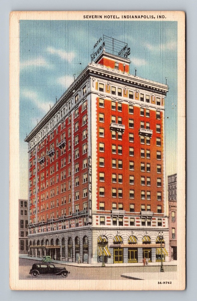 Indianapolis IN-Indiana Severin Hotel Vintage Postcard