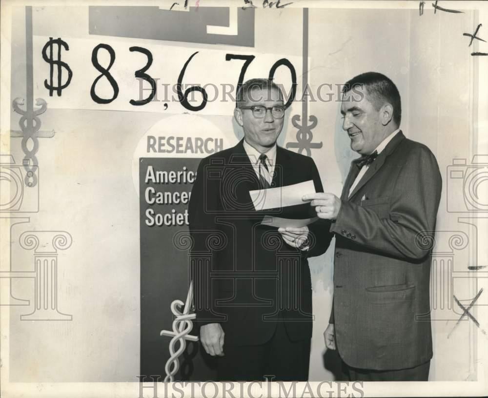 1968 Press Photo Dr. Robert McKinnell & Dr. James Nix- American Cancer Society