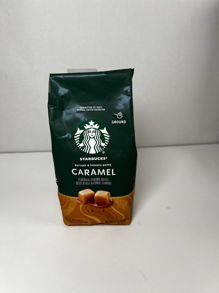 Starbucks Caramel Light Roast Ground Coffee 11oz Bag 100% Arabica