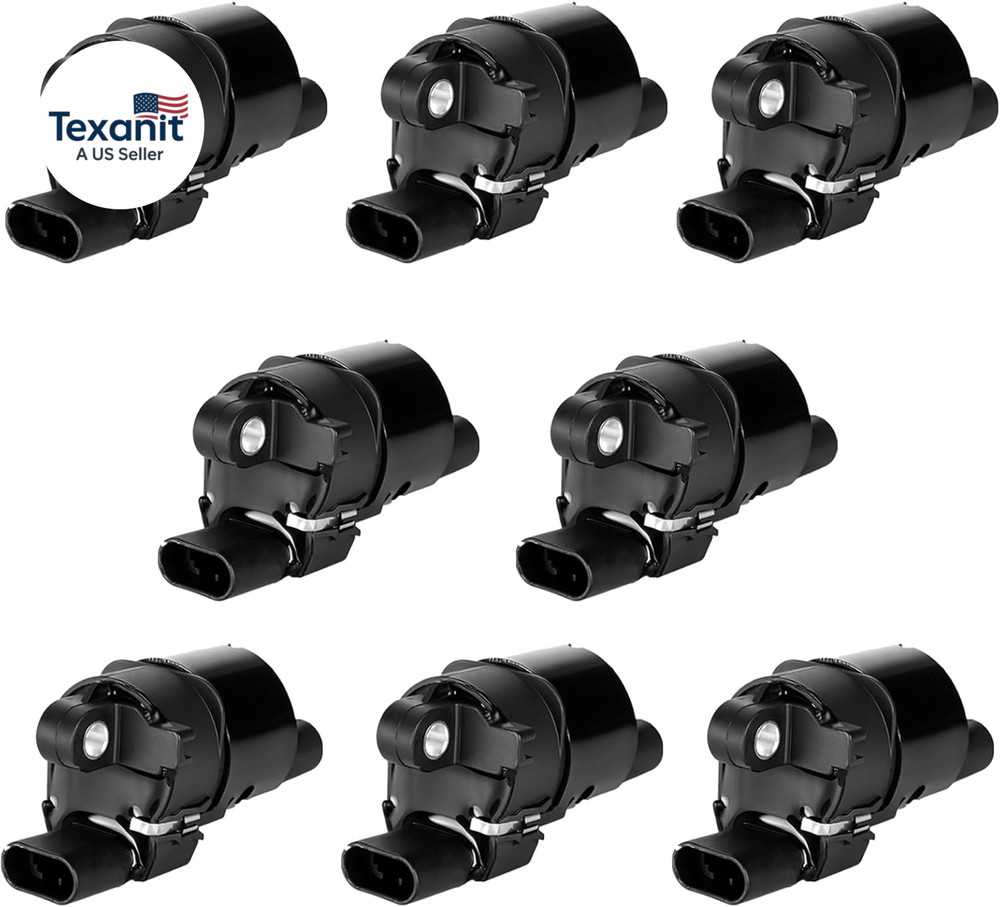 Set of 8 round Ignition Coil Pack for Chevy Silverado Suburban Tahoe Avalanche G