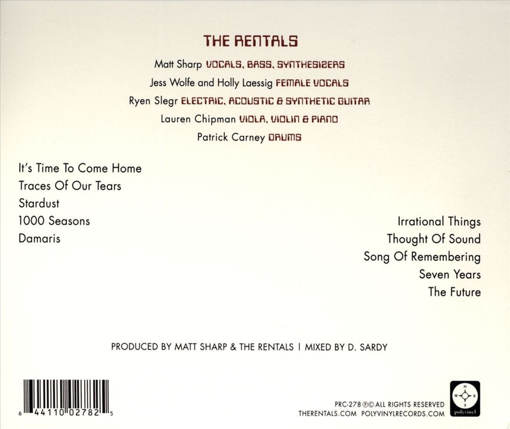 The Rentals Lost In Alphaville New Cd