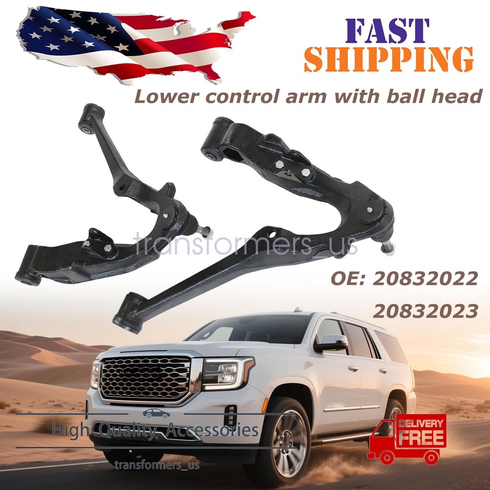Lower Control Arms with Ball Joints Fits Chevrolet Silverado 2500HD 2001-2010