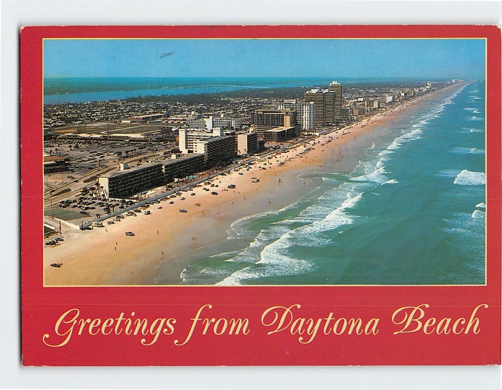 Postcard Greetings from Daytona Beach Florida USA