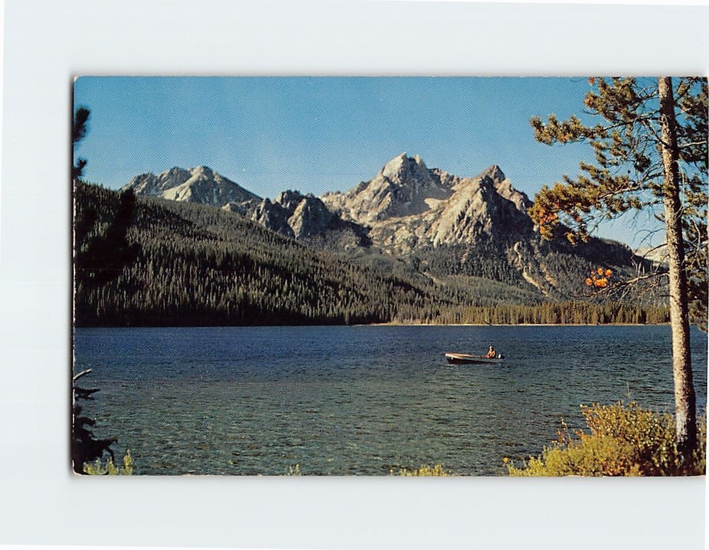 Postcard Stanley Lake Sawtooth Mountains near Stanley Idaho USA