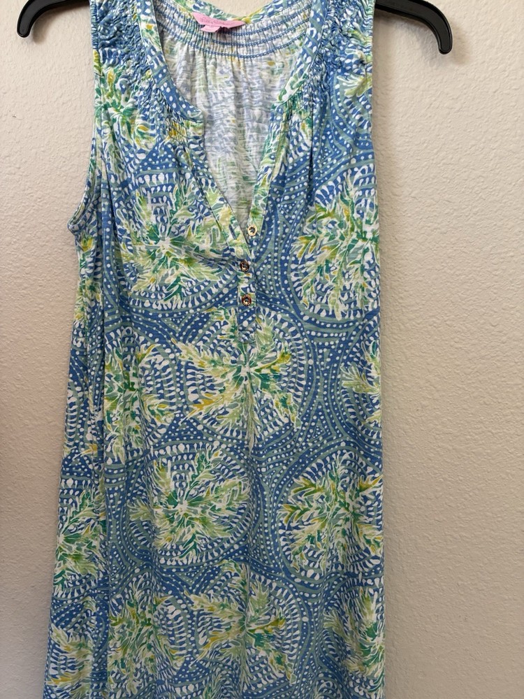 Lilly Pulitzer Essie Tropic Like It’s Hot Mini  Floral Bennet Blue Green Medium