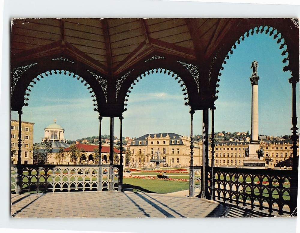 Postcard Schlossplatz Stuttgart Germany