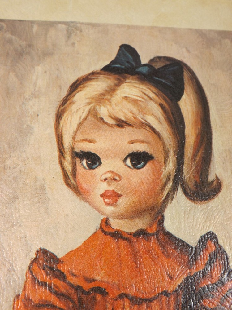 Vtg 60s Big-Eye Girl 