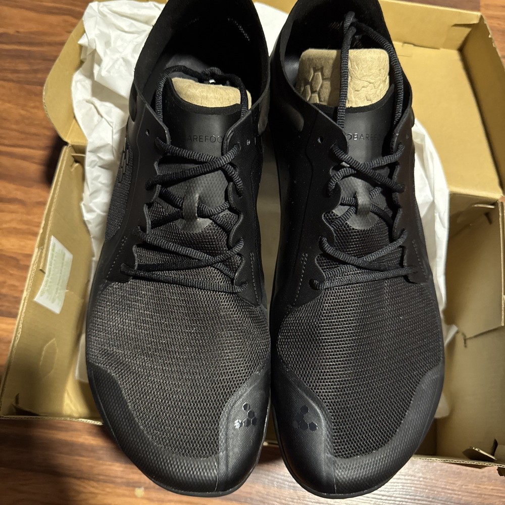 VivoBarefoot Primus Lite III 49 EU Mens 15 Running Sneakers Black Obsidian NIB
