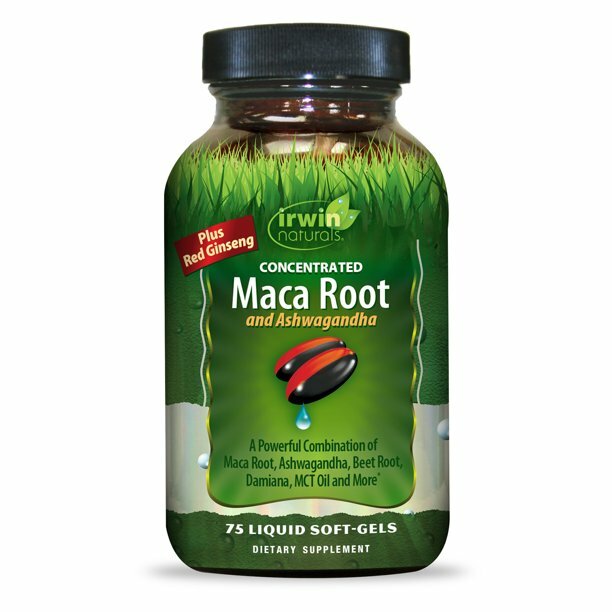 Irwin Naturals Maca Root and Ashwagandha with Red Ginseng- 75 ct