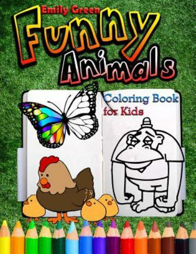 Funny Animals. Coloring Book for Kids, Paperback by Green, Emily, Brand New, ...