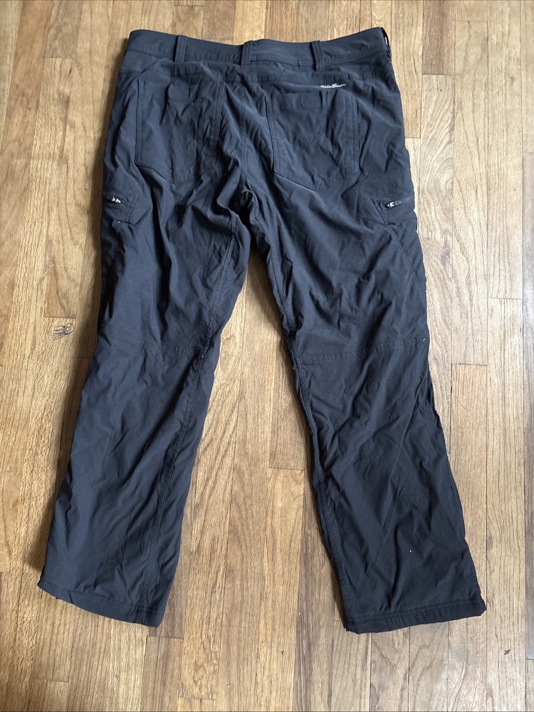 Eddie Bauer First Ascent Pants Lined Men’s 38X30 Black Hiking Outdoors