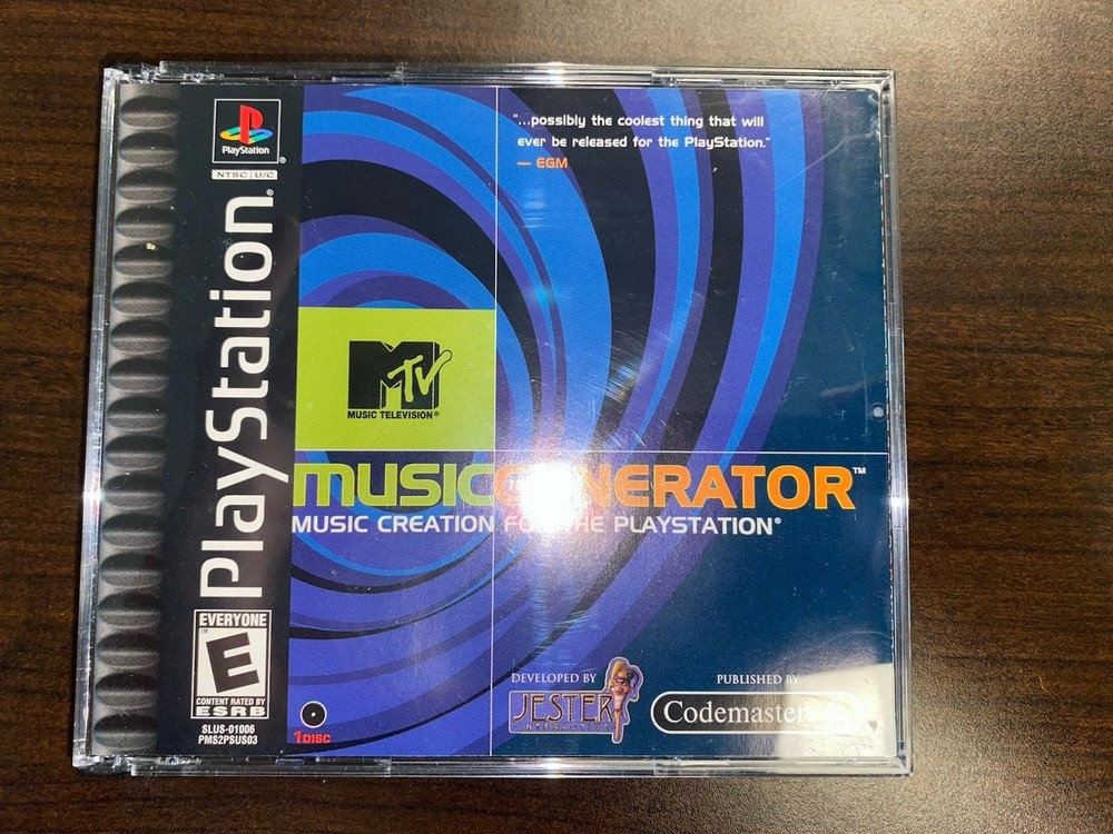 MTV Music Generator for (PS1, Sony PlayStation 1) Complete & Tested - Clean Disk