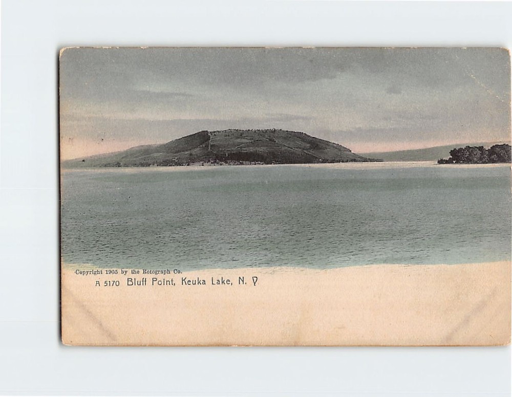 Postcard Bluff Point Keuka Lake New York USA