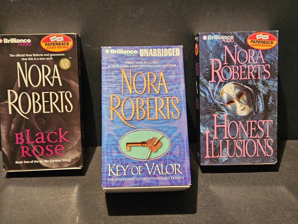 Nora Roberts Audiobook Cassette Tape Lot Of 3 Books Brilliance Audio Thriller