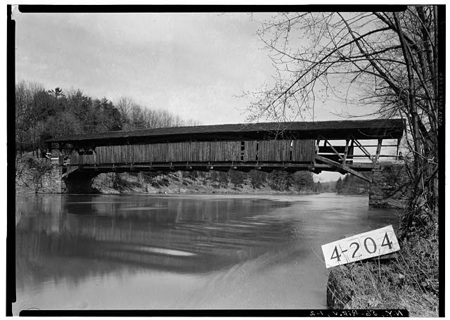 Photo:Rifton NY Perrine's Bridge Wallkill River 1900s Covered Bridge