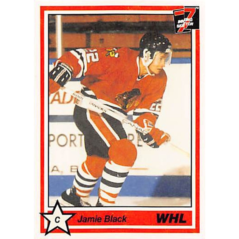 1990-91 7th Inning Sketch WHL #318 Jamie Black
