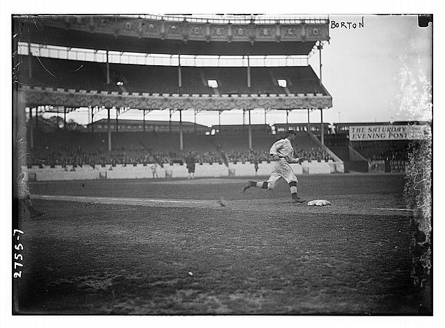 Photo:Babe Borton, New YOrk AL, in Polo Grounds (baseball)