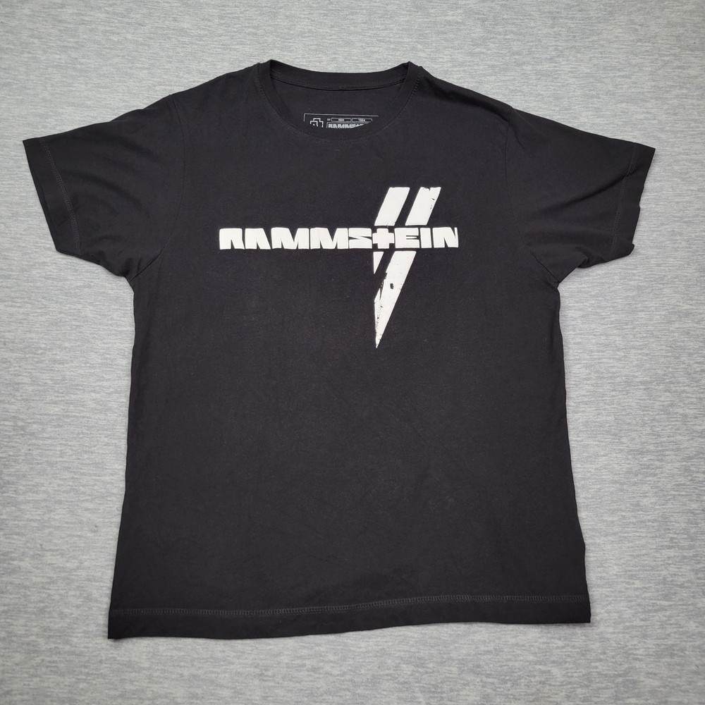 Rammstein Band T Shirt Mens Medium Black Logo