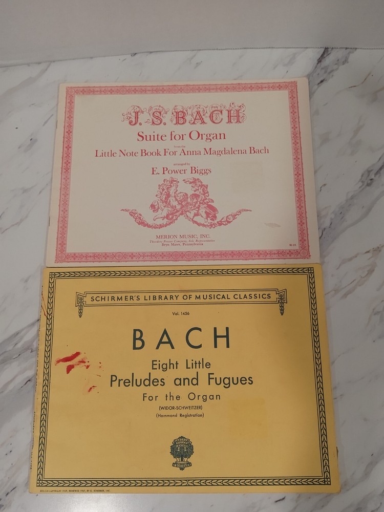 J.S. Bach Organ Sheet Music Suite For Organ - Eight Little Preludes...