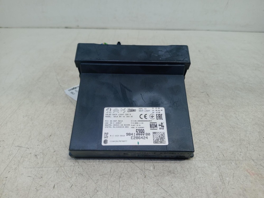 Citroen C4 Keyless Control Module Ecu 9841539980 Mk3 C41 2020 - 2024