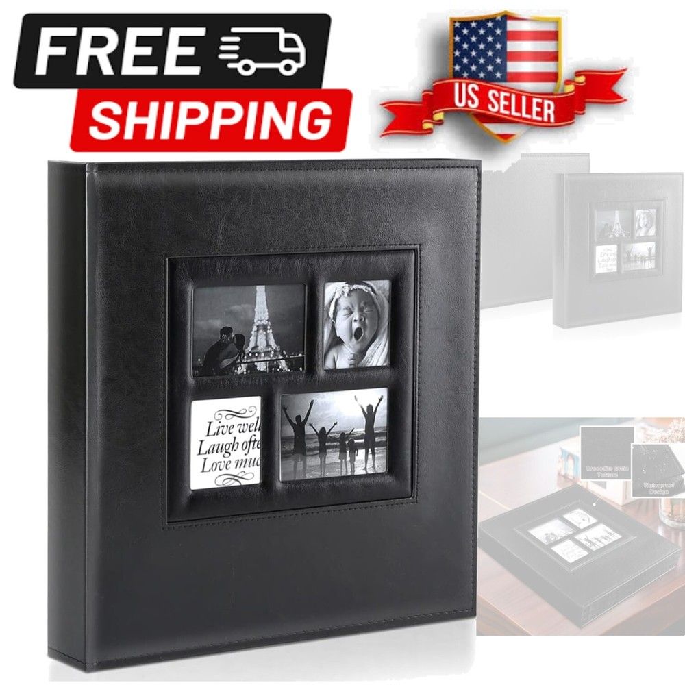 Dustproof Acid-Free 600-Pocket Photo Album for Wedding Family Memories-image