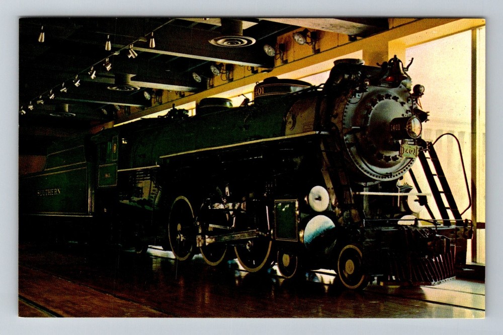 Washington DC-District of Columbia Steam Locomotive Smithsonian Vintage Postcard